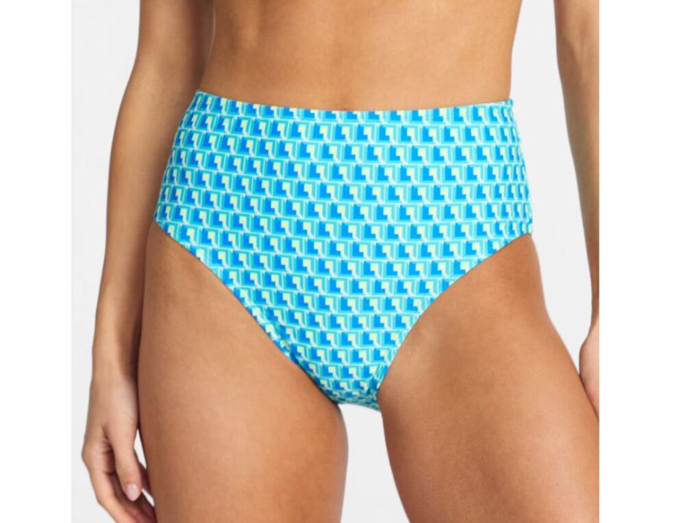 Time and Tru High Waist Geo Print Bikini Bottoms NWT Plus Size 2X Swim